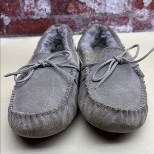 Gray Suede Men's Loafers Ugg box 23